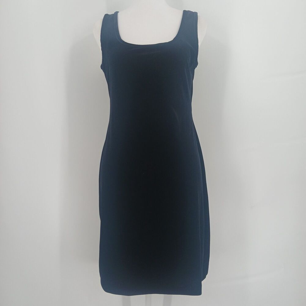 Night Way Collections Womens Size Small Black Sleeveless Midi Dress Bodycon
